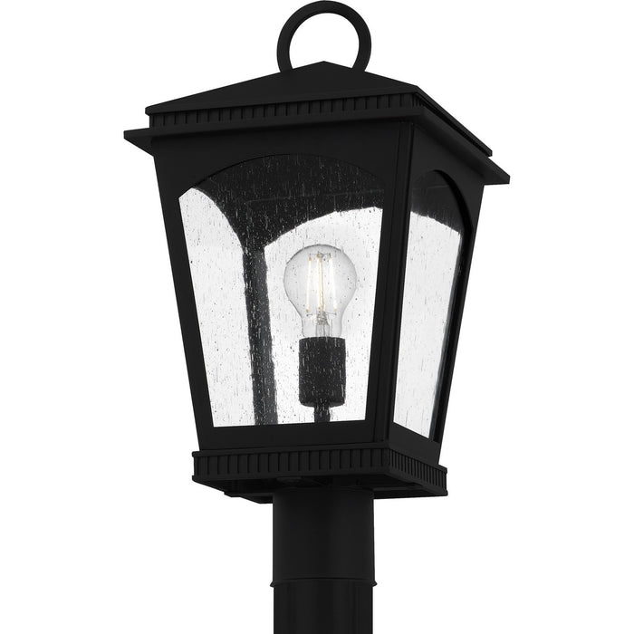 Myhouse Lighting Quoizel - HUK9010EK - One Light Outdoor Post Lantern - Huck - Earth Black