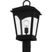 Myhouse Lighting Quoizel - HUK9010EK - One Light Outdoor Post Lantern - Huck - Earth Black