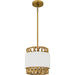 Myhouse Lighting Quoizel - KAT1510BRG - One Light Mini Pendant - Kate - Brushed Gold