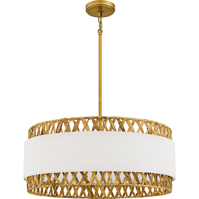 Myhouse Lighting Quoizel - KAT2824BRG - Five Light Pendant - Kate - Brushed Gold