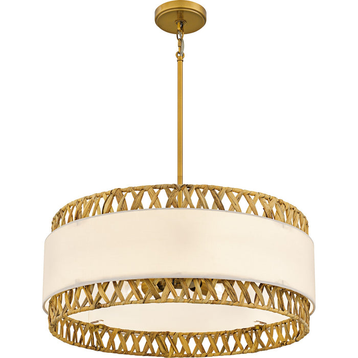 Myhouse Lighting Quoizel - KAT2824BRG - Five Light Pendant - Kate - Brushed Gold