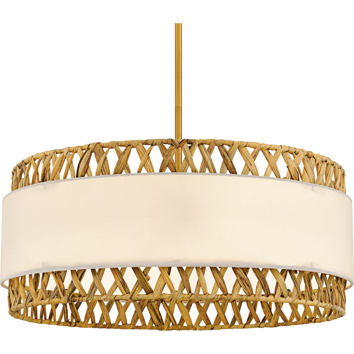 Myhouse Lighting Quoizel - KAT2824BRG - Five Light Pendant - Kate - Brushed Gold