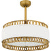Myhouse Lighting Quoizel - KAT3124BRG - Four Light Fan Light - Kate - Brushed Gold