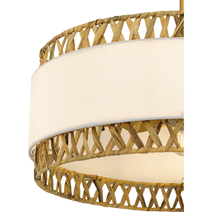 Myhouse Lighting Quoizel - KAT3124BRG - Four Light Fan Light - Kate - Brushed Gold
