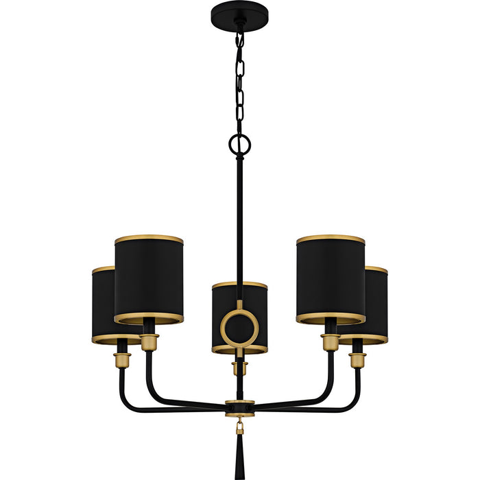 Myhouse Lighting Quoizel - LKY5028MBK - Five Light Chandelier - Lockery - Matte Black