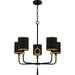 Myhouse Lighting Quoizel - LKY5028MBK - Five Light Chandelier - Lockery - Matte Black