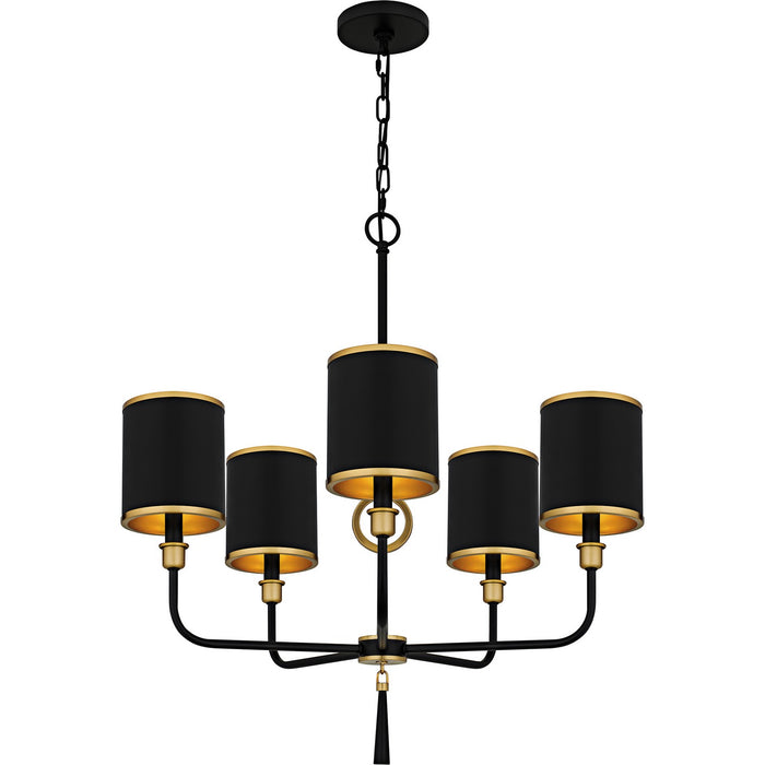 Myhouse Lighting Quoizel - LKY5028MBK - Five Light Chandelier - Lockery - Matte Black