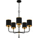 Myhouse Lighting Quoizel - LKY5028MBK - Five Light Chandelier - Lockery - Matte Black