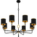 Myhouse Lighting Quoizel - LKY5040MBK - Eight Light Chandelier - Lockery - Matte Black