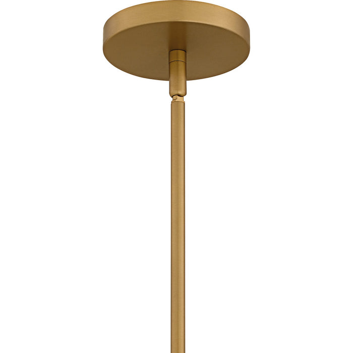 Myhouse Lighting Quoizel - LMI1814BWS - One Light Pendant - Lumi - Brushed Weathered Brass