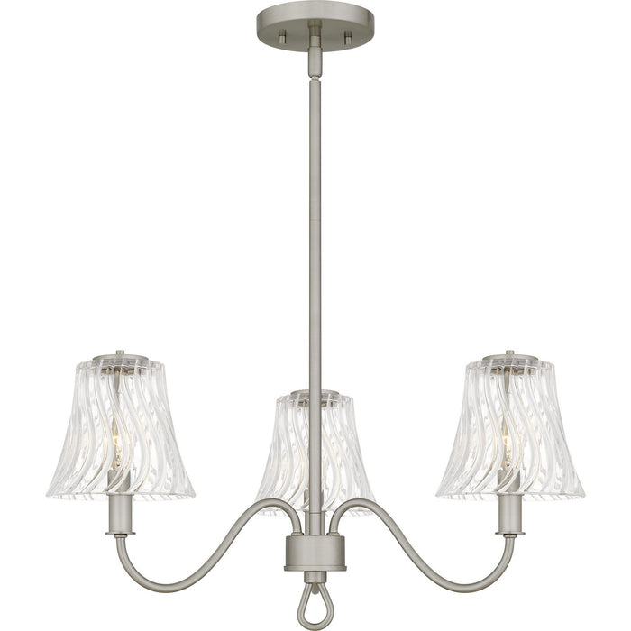 Myhouse Lighting Quoizel - MCK5022BN - Three Light Chandelier - McKinney - Brushed Nickel