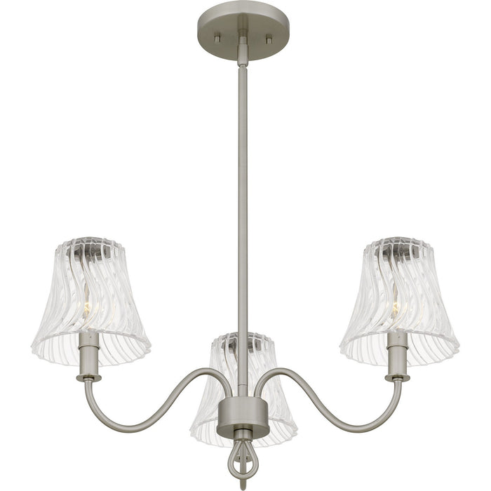 Myhouse Lighting Quoizel - MCK5022BN - Three Light Chandelier - McKinney - Brushed Nickel