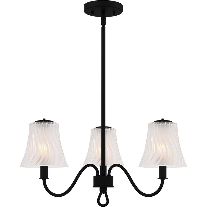 Myhouse Lighting Quoizel - MCK5022MBK - Three Light Chandelier - McKinney - Matte Black