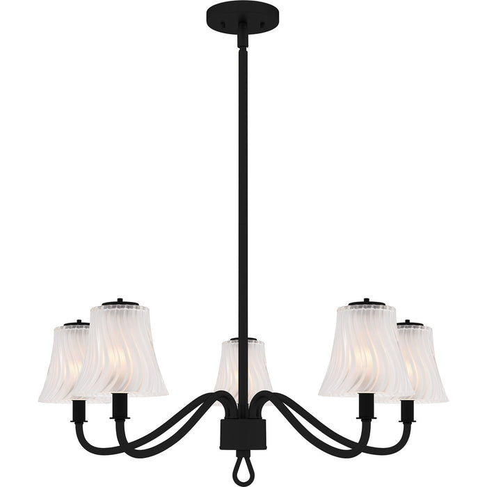 Myhouse Lighting Quoizel - MCK5030MBK - Five Light Chandelier - McKinney - Matte Black