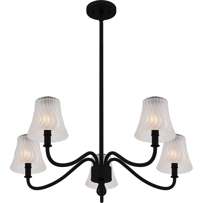 Myhouse Lighting Quoizel - MCK5030MBK - Five Light Chandelier - McKinney - Matte Black