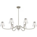 Myhouse Lighting Quoizel - MCK644BN - Six Light Linear Chandelier - McKinney - Brushed Nickel