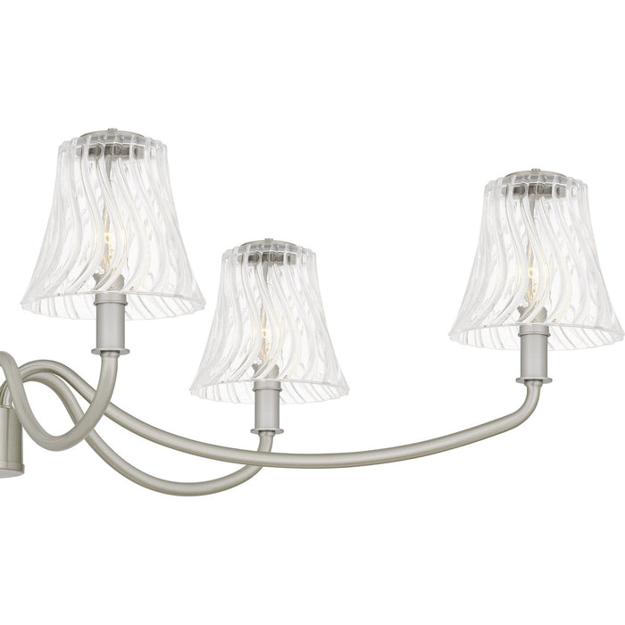 Myhouse Lighting Quoizel - MCK644BN - Six Light Linear Chandelier - McKinney - Brushed Nickel