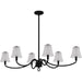 Myhouse Lighting Quoizel - MCK644MBK - Six Light Linear Chandelier - McKinney - Matte Black