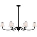 Myhouse Lighting Quoizel - MCK644MBK - Six Light Linear Chandelier - McKinney - Matte Black