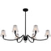 Myhouse Lighting Quoizel - MCK644MBK - Six Light Linear Chandelier - McKinney - Matte Black