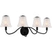 Myhouse Lighting Quoizel - MCK8631MBK - Four Light Bath - McKinney - Matte Black