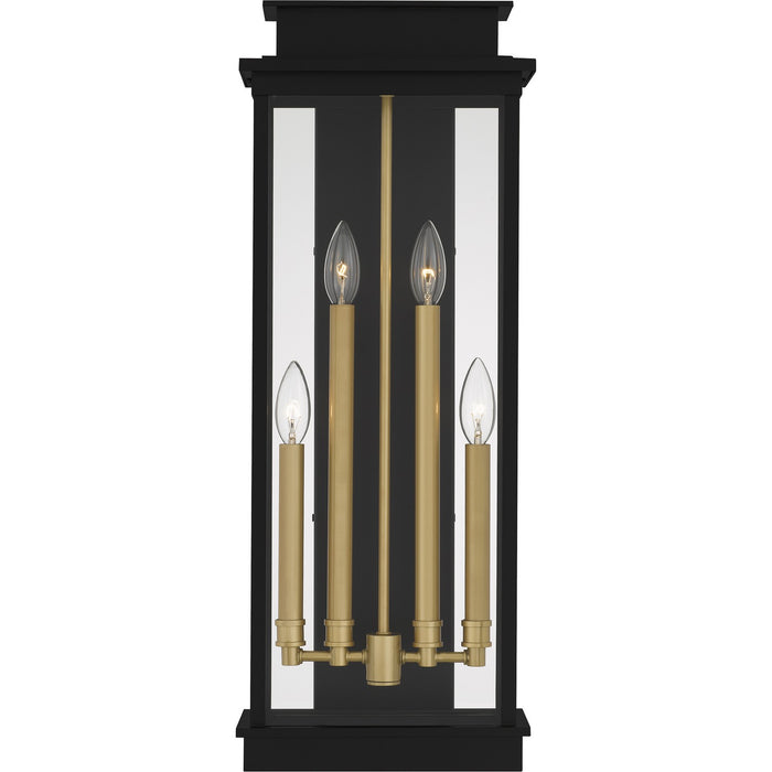 Myhouse Lighting Quoizel - NOE8410MBK - Two Light Outdoor Wall Lantern - Noelle - Matte Black