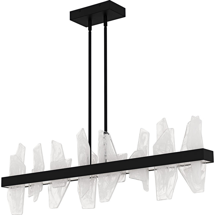 Myhouse Lighting Quoizel - PCAUR142MBK - LED Linear Chandelier - Aurelia - Matte Black