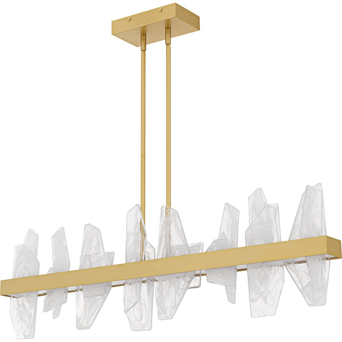 Myhouse Lighting Quoizel - PCAUR142SGD - LED Linear Chandelier - Aurelia - Soft Gold