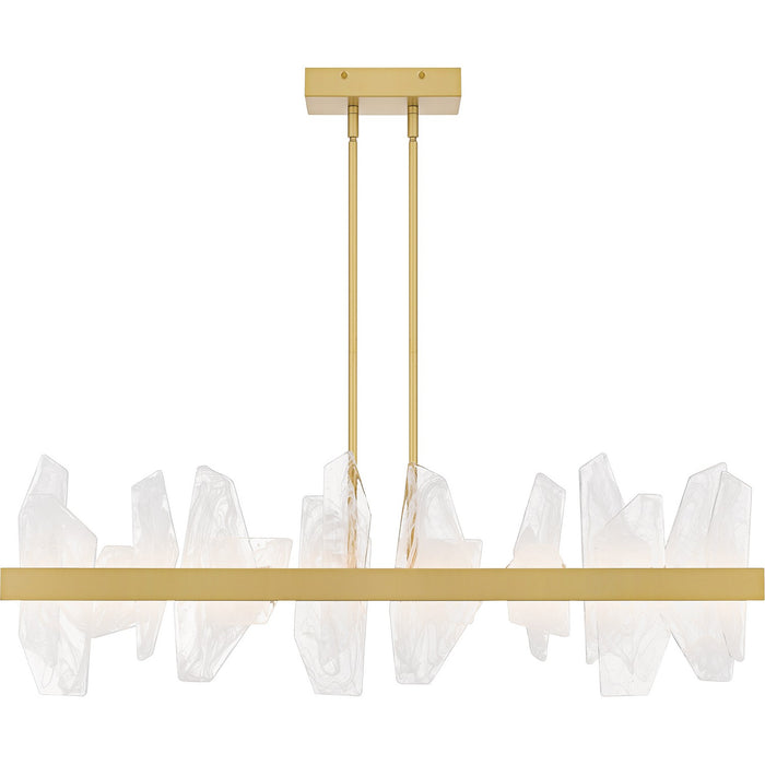 Myhouse Lighting Quoizel - PCAUR142SGD - LED Linear Chandelier - Aurelia - Soft Gold