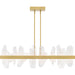 Myhouse Lighting Quoizel - PCAUR142SGD - LED Linear Chandelier - Aurelia - Soft Gold