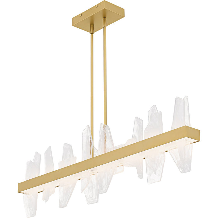 Myhouse Lighting Quoizel - PCAUR142SGD - LED Linear Chandelier - Aurelia - Soft Gold