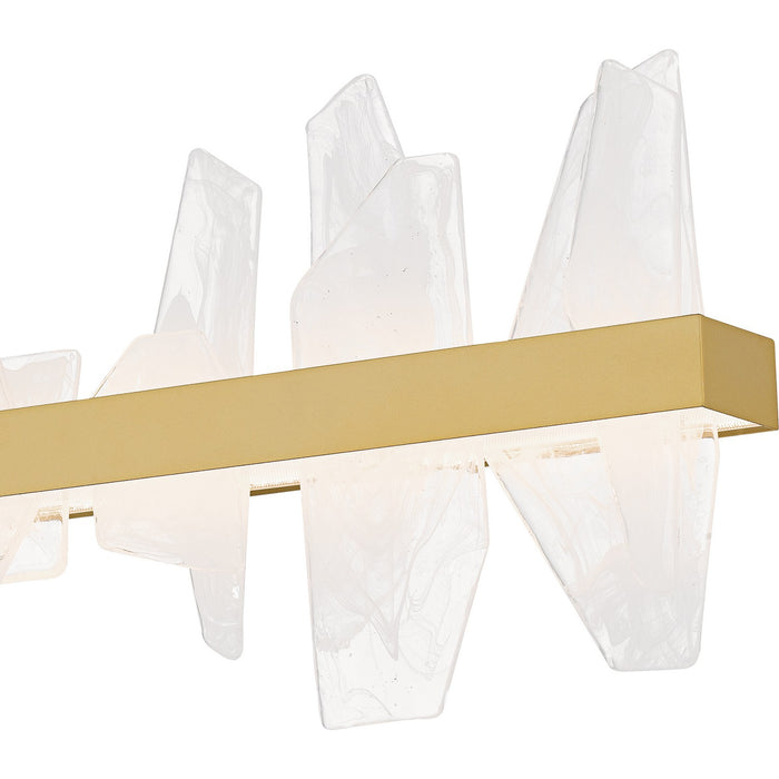 Myhouse Lighting Quoizel - PCAUR142SGD - LED Linear Chandelier - Aurelia - Soft Gold