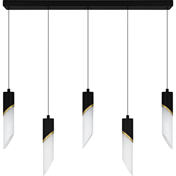 Myhouse Lighting Quoizel - PCAYS540MBK - LED Linear Chandelier - Alys - Matte Black