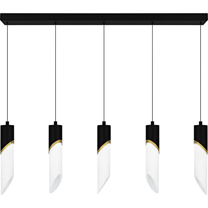 Myhouse Lighting Quoizel - PCAYS540MBK - LED Linear Chandelier - Alys - Matte Black