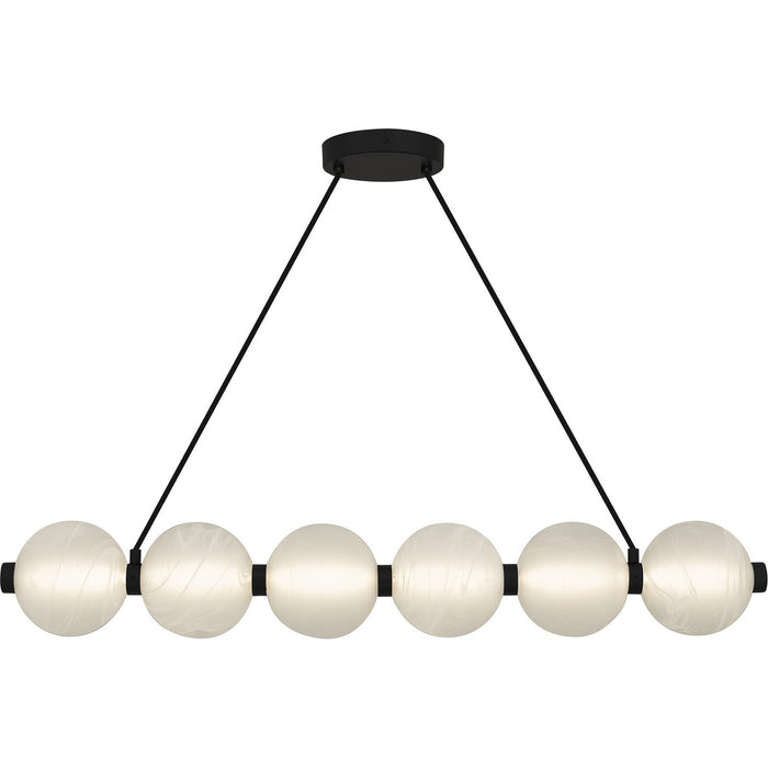 Myhouse Lighting Quoizel - PCCAD144MBK - LED Linear Chandelier - Clarendon - Matte Black