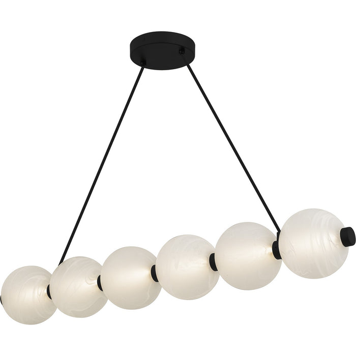 Myhouse Lighting Quoizel - PCCAD144MBK - LED Linear Chandelier - Clarendon - Matte Black