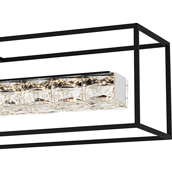 Myhouse Lighting Quoizel - PCDZ148MBK - LED Linear Chandelier - Dazzle - Matte Black