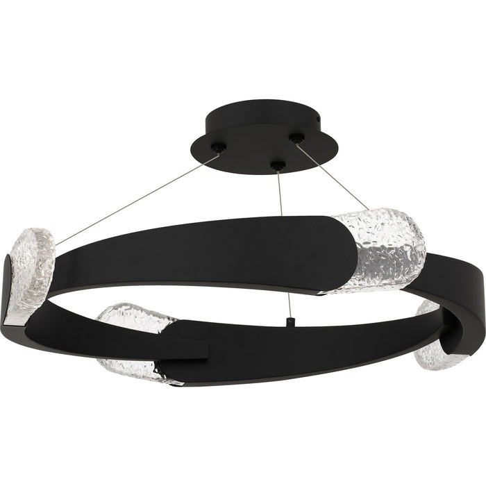 Myhouse Lighting Quoizel - PCSAF1724MBK - LED Semi-Flush Mount - Saffron - Matte Black