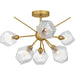 Myhouse Lighting Quoizel - PCSVD1724BRG - Six Light Semi-Flush Mount - Salvador - Brushed Gold