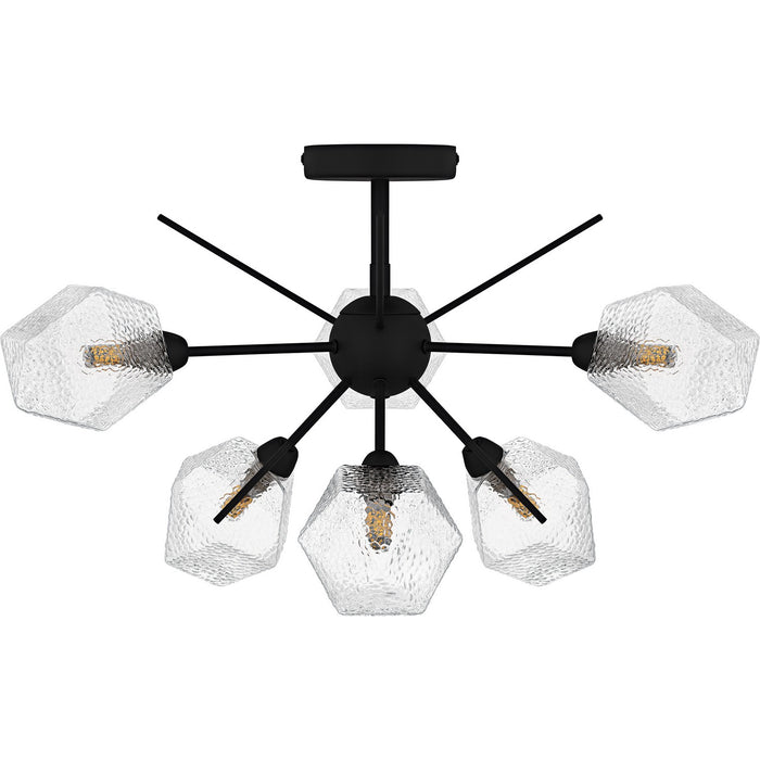 Myhouse Lighting Quoizel - PCSVD1724EK - Six Light Semi-Flush Mount - Salvador - Earth Black