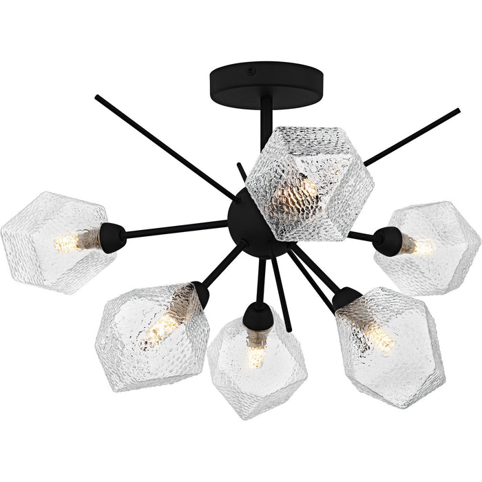 Myhouse Lighting Quoizel - PCSVD1724EK - Six Light Semi-Flush Mount - Salvador - Earth Black