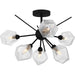 Myhouse Lighting Quoizel - PCSVD1724EK - Six Light Semi-Flush Mount - Salvador - Earth Black