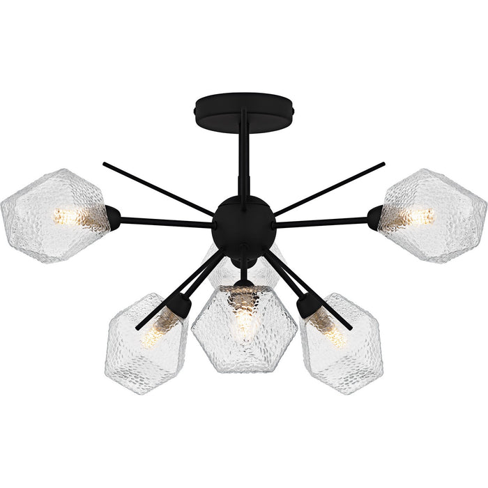 Myhouse Lighting Quoizel - PCSVD1724EK - Six Light Semi-Flush Mount - Salvador - Earth Black