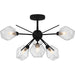 Myhouse Lighting Quoizel - PCSVD1724EK - Six Light Semi-Flush Mount - Salvador - Earth Black