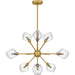 Myhouse Lighting Quoizel - PCSVD5034BRG - Nine Light Chandelier - Salvador - Brushed Gold