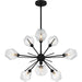 Myhouse Lighting Quoizel - PCSVD5034EK - Nine Light Chandelier - Salvador - Earth Black