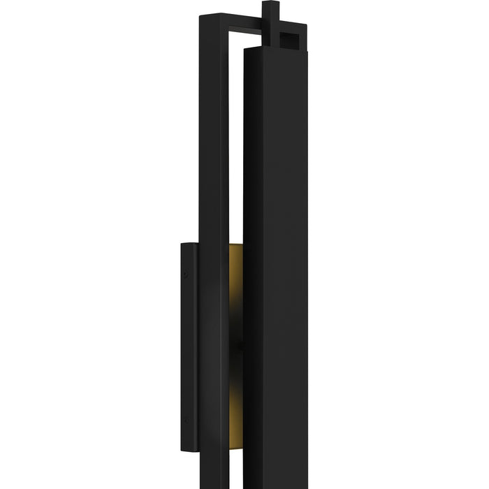 Myhouse Lighting Quoizel - PNT8506MBK - LED Outdoor Wall Lantern - Pointsett - Matte Black