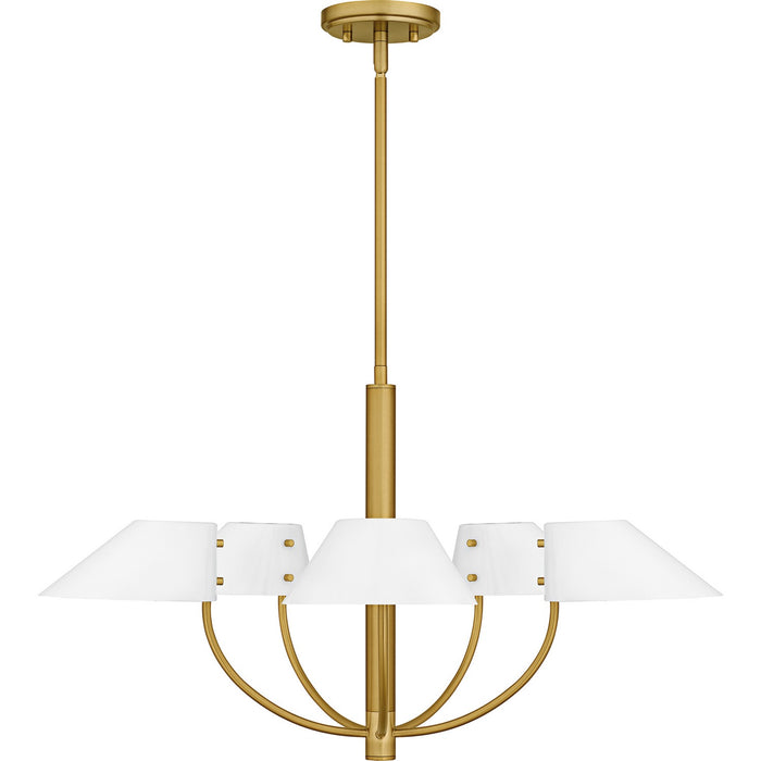 Myhouse Lighting Quoizel - PNY5028BRG - Five Light Chandelier - Penley - Brushed Gold