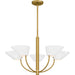 Myhouse Lighting Quoizel - PNY5028BRG - Five Light Chandelier - Penley - Brushed Gold