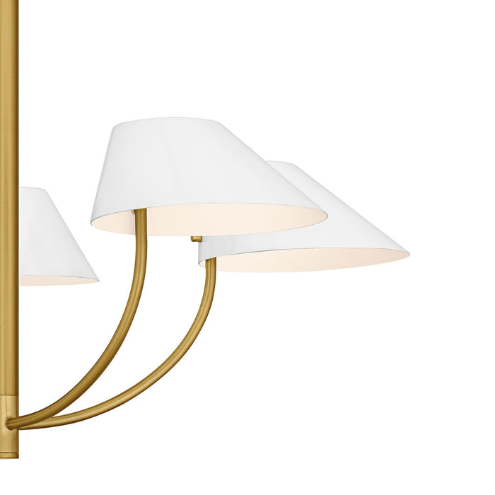 Myhouse Lighting Quoizel - PNY5028BRG - Five Light Chandelier - Penley - Brushed Gold